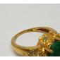 925-Sterling-Silver-Gold-Tone-Emerald-Diamond-Granulated-Ring-India-725-184306685555-6