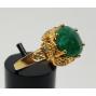 925-Sterling-Silver-Gold-Tone-Emerald-Diamond-Granulated-Ring-India-725-184306685555-3