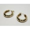 14k-Yellow-Gold-Hoop-Drop-Dangle-Textured-Engraved-X-Etched-Earrings-1-184419632253-3