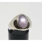 14k-White-Gold-400ctw-Purple-Sapphire-Cabachon-Solitaire-Mens-Unisex-Ring-174265878183-2