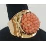 18k-750-Yellow-Gold-Peach-Salmon-Pink-Coral-Diver-Egg-Bead-Ring-172704288074-3