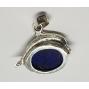 925-Sterling-Silver-Dolphin-Nautical-Ocean-Lapis-Lazuli-Charm-Pendant-184105775379-5