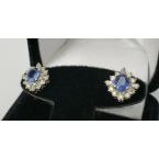 18k-White-Gold-92ct-Blue-Sapphire-40ct-Diamond-Halo-132ctw-Stud-Earrings-184017104962-4
