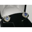 18k-White-Gold-92ct-Blue-Sapphire-40ct-Diamond-Halo-132ctw-Stud-Earrings-184017104962-2
