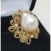 Vintage-14k-Yellow-Gold-Baroque-Pearl-Diamond-Ring-173188067501-4