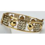 Antique-19th-Century-18k-Yellow-Gold-Seed-Pearl-Bangle-Cuff-Hinge-Bracelet-173820417513-2