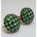 18k-Two-Tone-Gold-Emerald-Diamond-566ctw-Circle-Button-Dome-Checkered-Earrings-183414458948-2