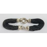Tiffany-Co-Rare-Sterling-Silver-Multi-Strand-Black-Oxidized-Mesh-Bracelet-173778287276-3