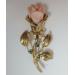 Vintage-14k-Yellow-Gold-Peach-Coral-Brooch-Rose-Flower-Pin-182517066158-4