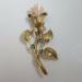 Vintage-14k-Yellow-Gold-Peach-Coral-Brooch-Rose-Flower-Pin-182517066158-2