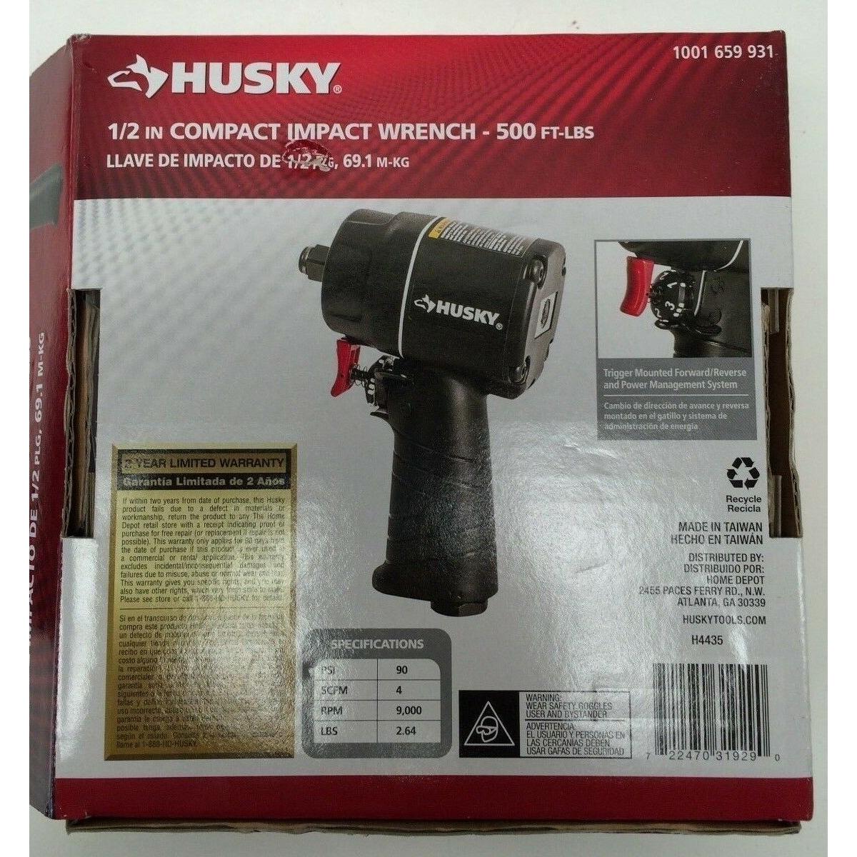 Impact Wrench 500 ft.-lbs. Husky 1/2 in 