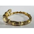 Vintage-14k-Yellow-Gold-Hinge-Hinged-Bamboo-Cuff-Bangle-Bracelet-174383826415-4