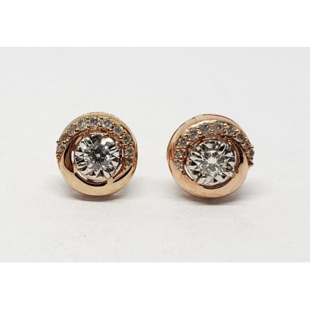 10k-Two-Tone-Rose-White-Gold-Unique-Diamond-Half-Halo-Swirl-Stud-Earrings-174468955876