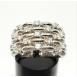 14k-White-Gold-CZ-Cubic-Zirconia-Cluster-Ribbed-Unique-Wide-Ring-184283276863-2