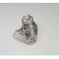 Art-Deco-Platinum-Diamond-Sapphire-Filigree-Ring-173359625886-4