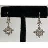 18k-White-Gold-Diamond-Star-Flower-Drop-Dangle-Hook-Leverback-Earrings-174279610782-2