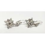 18k-White-Gold-Diamond-Star-Flower-Drop-Dangle-Hook-Leverback-Earrings-174279610782-4