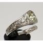 Vintage-14k-White-Gold-196ctw-Round-Diamond-Band-Bypass-Horseshoe-Nail-Ring-173961481819-4