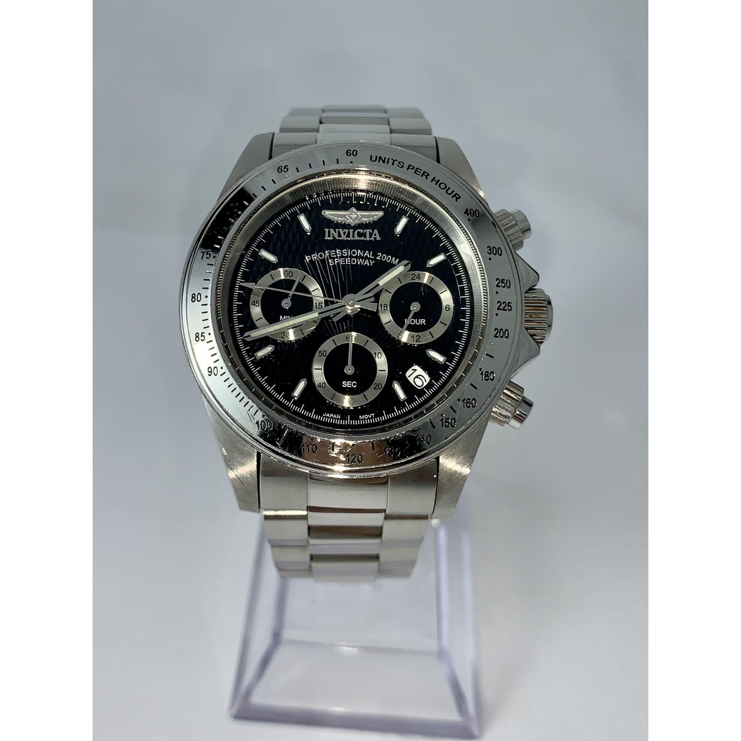 Invicta Professional Speedway Chronograph Stainless Steel Watch 9223 Barry's Pawn and