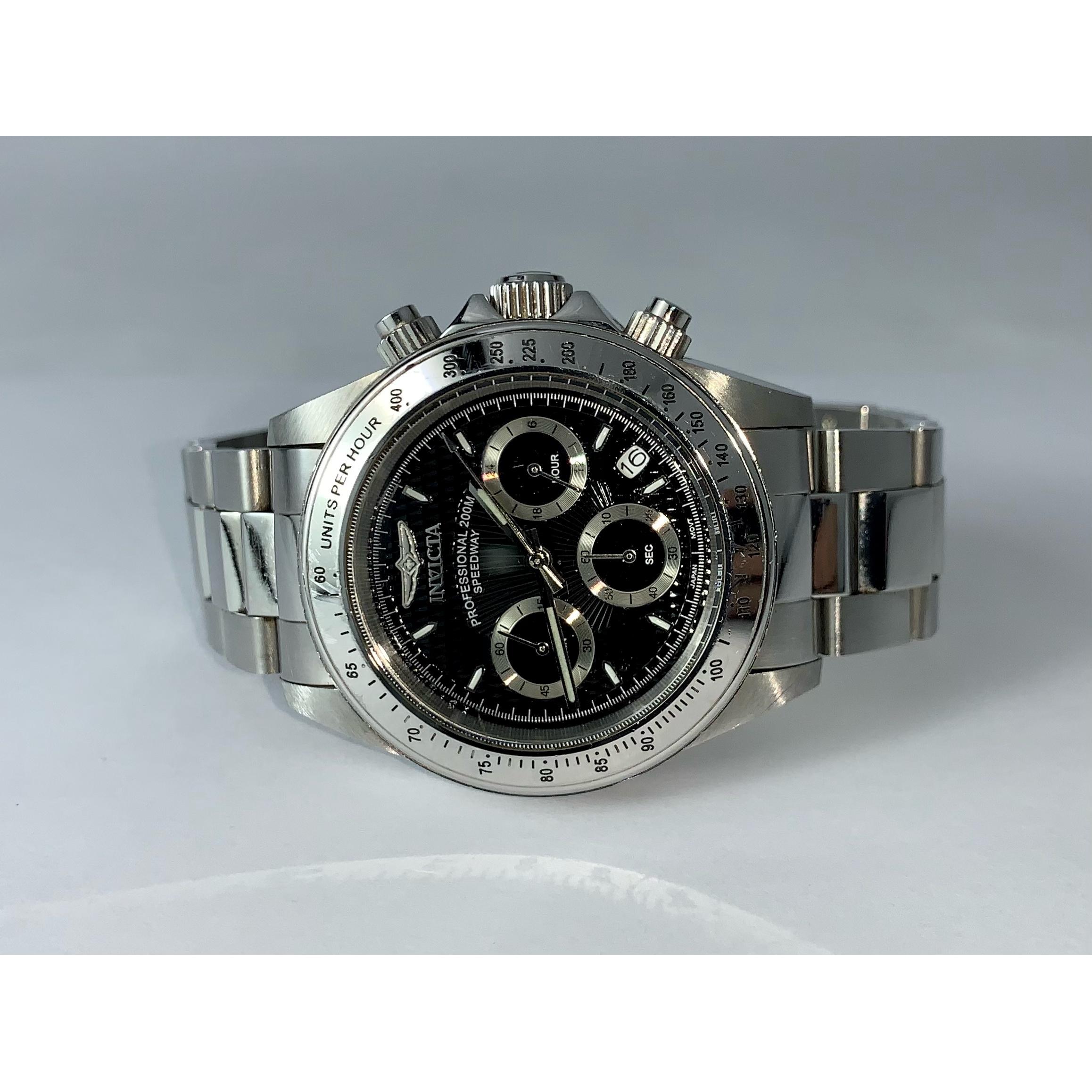 Invicta Professional Speedway Chronograph Stainless Steel Watch 9223 Barry's Pawn and