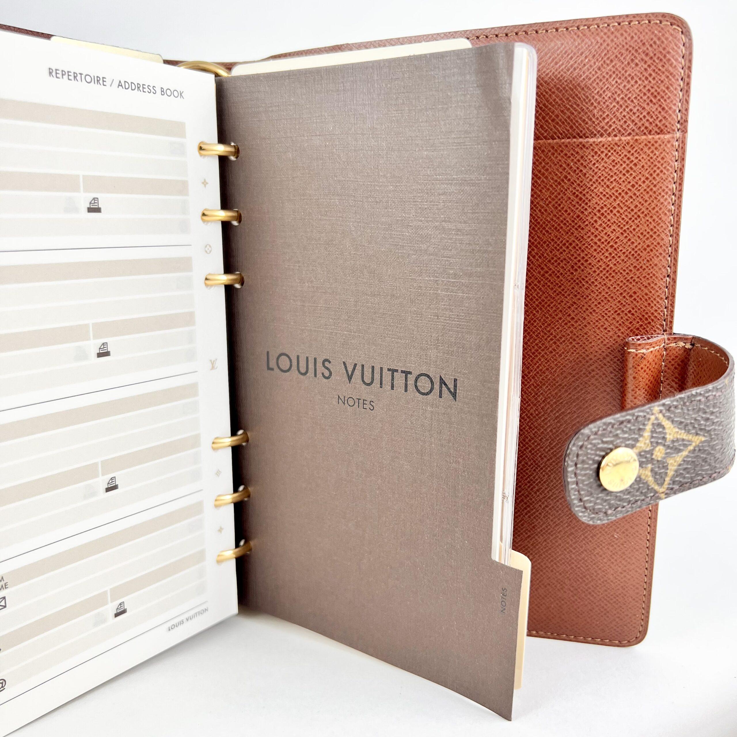 Louis Vuitton Monogram Agenda Address Book and Planner with Card Holder
